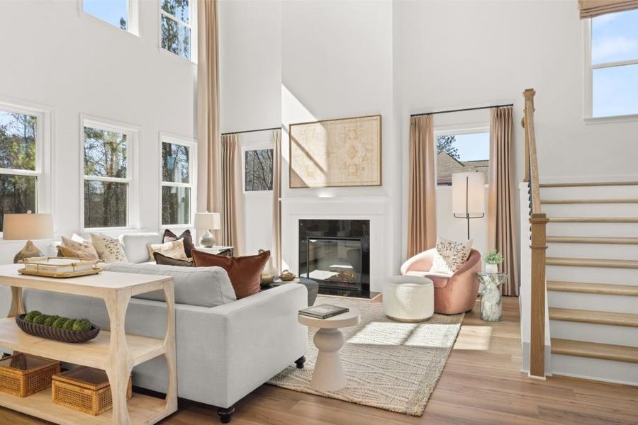 Furnished interior in a model home at Wellington Estates in Madison (Image 16).