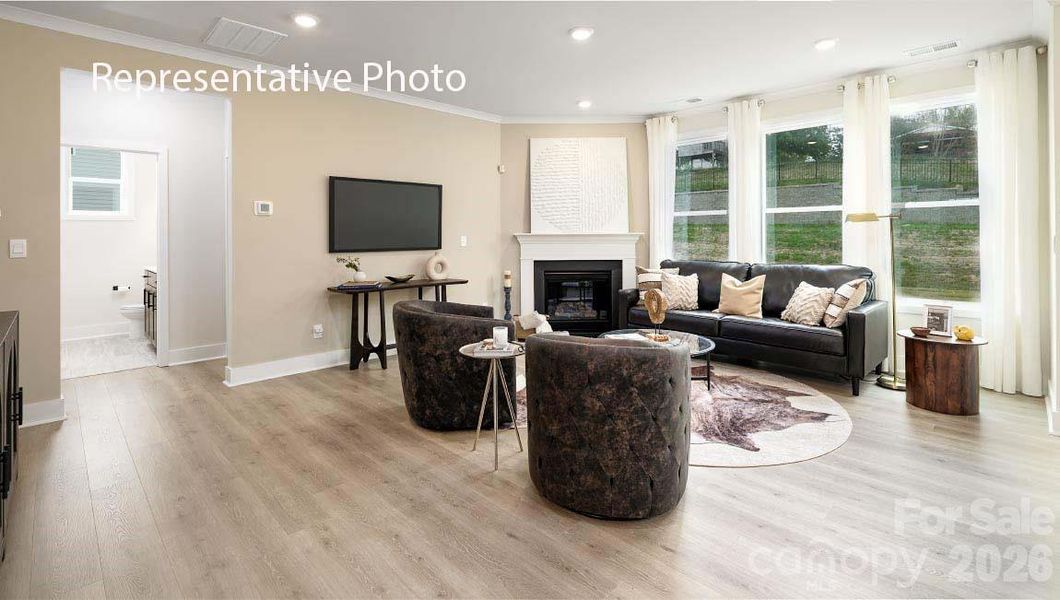 Furnished interior view inside a new home in Sylvan Creek, Denver (Image 35).