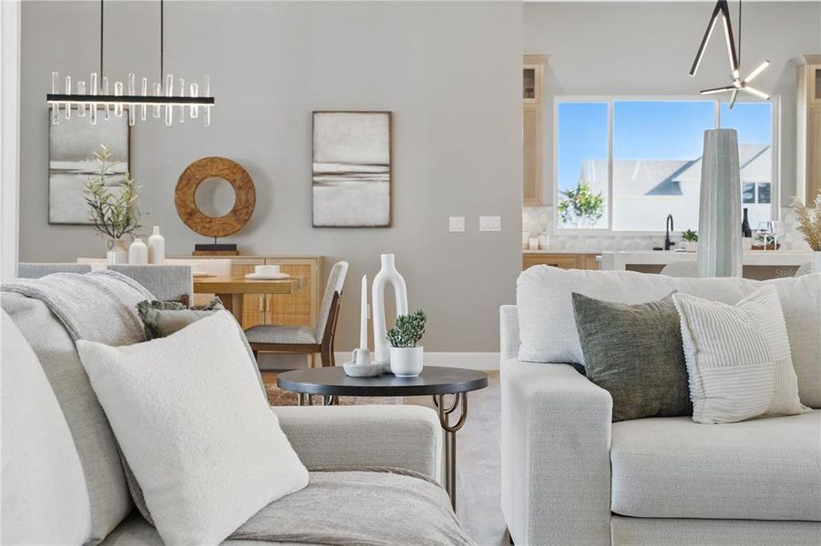 Furnished interior view inside a new home in , Archer (Image 36).