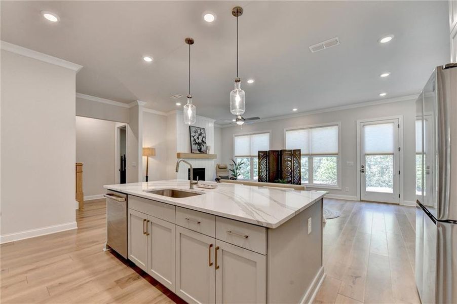 Furnished interior view inside a new home in , Canton (Image 36).