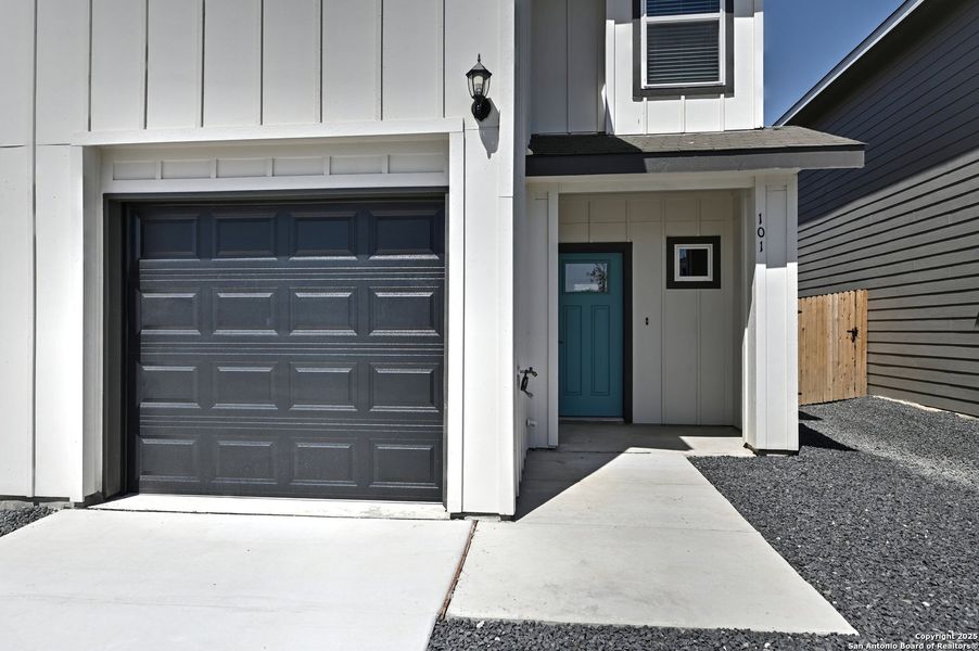 Front exterior of a new home in , San Antonio, TX, highlighting curb appeal (Image 24).