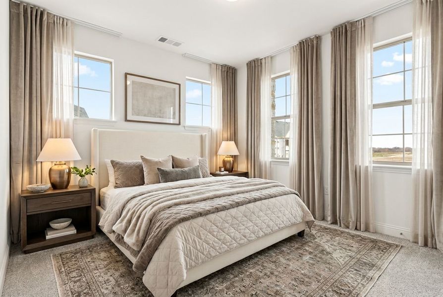 Furnished interior view inside a new home in The Tribute, The Colony (Image 18).