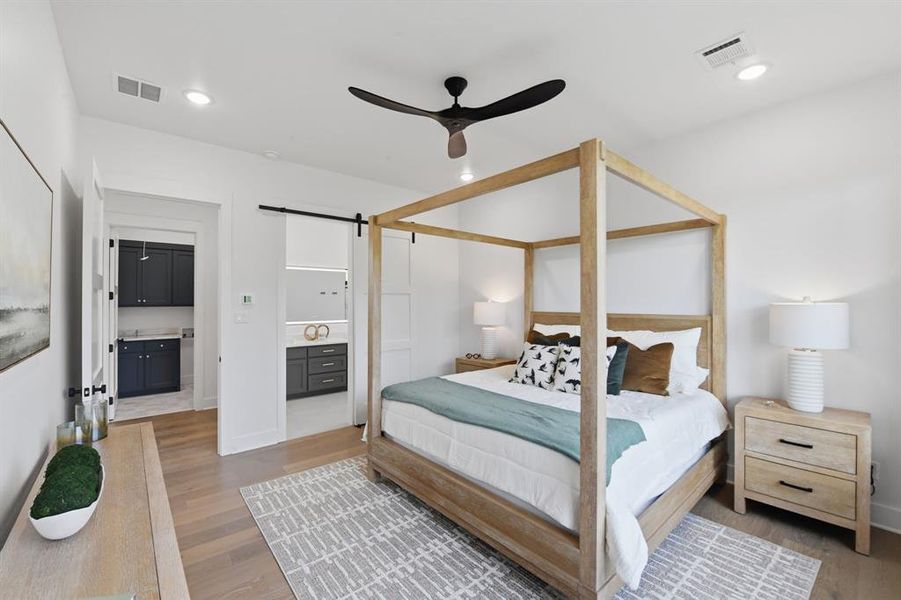 Furnished interior view inside a new home in , Graford (Image 10).