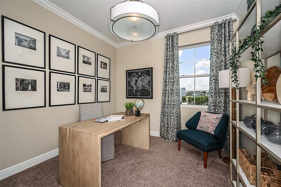 Furnished interior view inside a new home in Pasadena Woods, Dade City (Image 18).