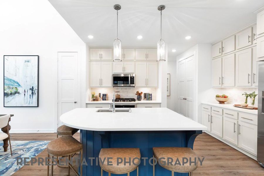 Furnished interior view inside a new home in Santa Rita Ranch, Liberty Hill (Image 5).