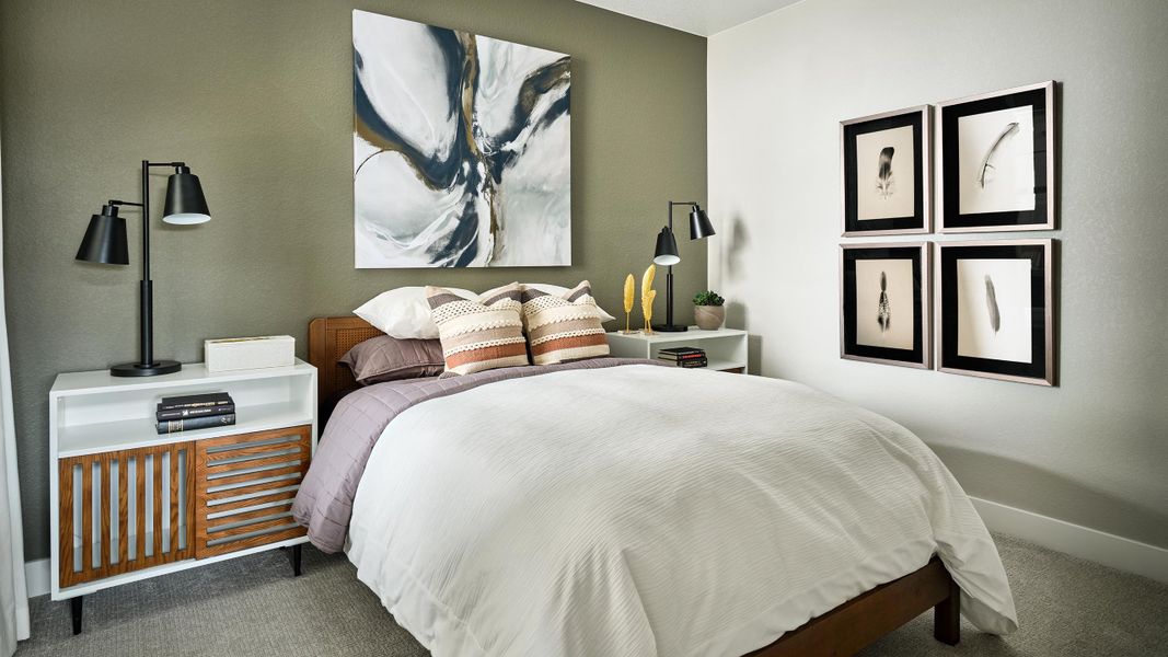 Representative furnished interior of a home built from the Roxborough by Taylor Morrison in Trailstone, Arvada (Image 21).