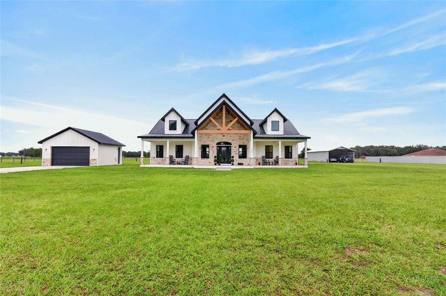Front exterior of a new home in , Bushnell, FL, highlighting curb appeal (Image 25).