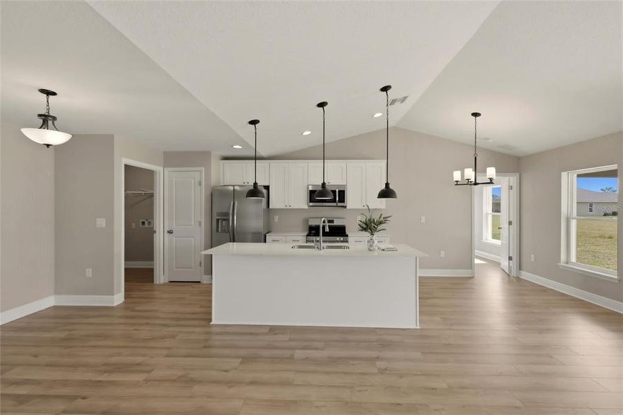 Furnished interior view inside a new home in , Sebring (Image 7).