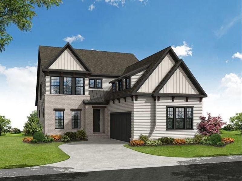 Conceptual drawing of Lot 344 by Builder - Beautiful neutral exterior with accents