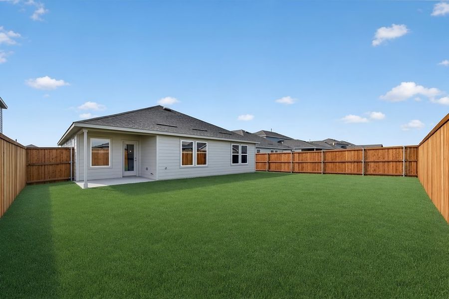 Exterior details and patio area of a home in River Ridge, Crandall (Image 3). Exterior details and patio area of a home in River Ridge, Crandall (Image 3).