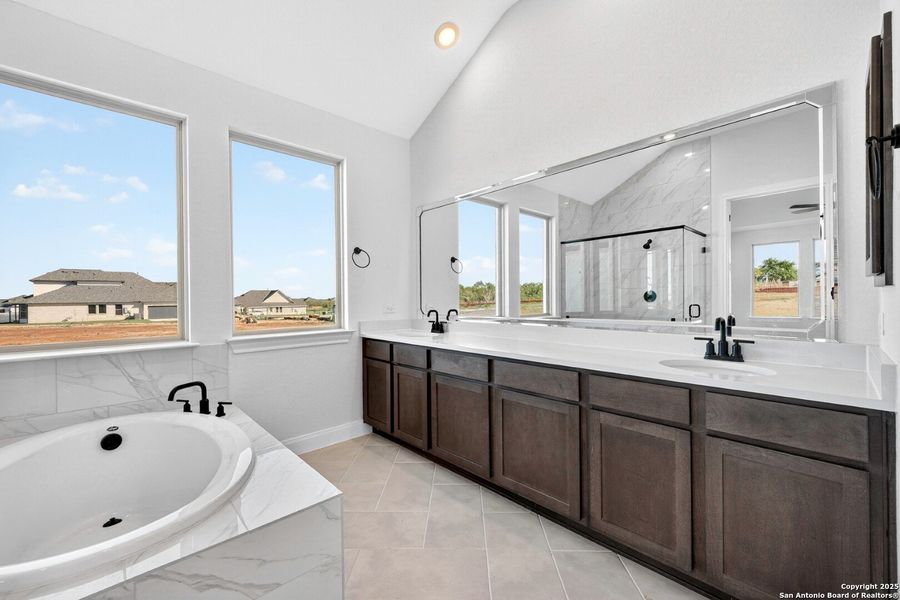 Furnished interior view inside a new home in Preserve at Annabelle Ranch, San Antonio (Image 12).