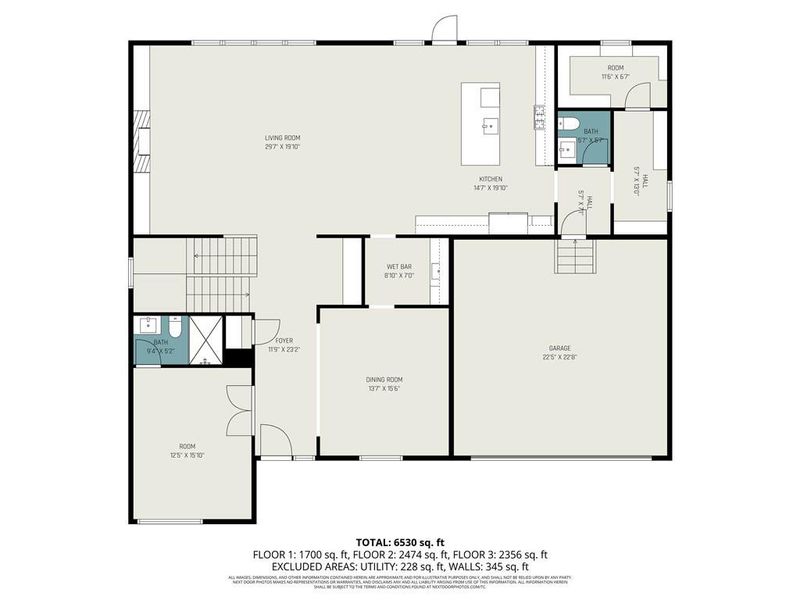 2D floor plan layout of this home in , Brookhaven, GA (Image 7).