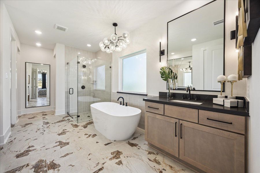 Representative furnished interior of a home built from the The Wilson V by Westin Homes in Cross Creek West - 55', Fulshear (Image 12). Representative furnished interior of a home built from the The Wilson V by Westin Homes in Cross Creek West - 55', Fulshear (Image 12).