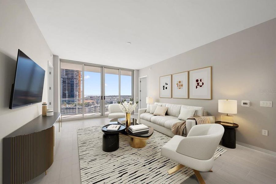 Furnished interior view inside a new home in , St. Petersburg (Image 14).