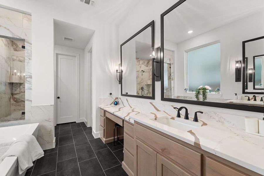 Furnished interior view inside a new home in Mustang Lakes: 86ft. lots, Celina (Image 13). Furnished interior view inside a new home in Mustang Lakes: 86ft. lots, Celina (Image 13).