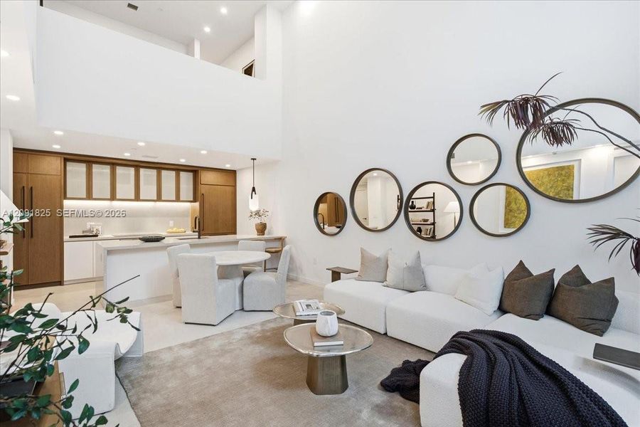 Furnished interior view inside a new home in , Miami (Image 24).