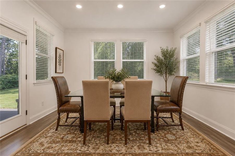 Furnished interior view inside a new home in Bailey Fence, Dacula (Image 34).