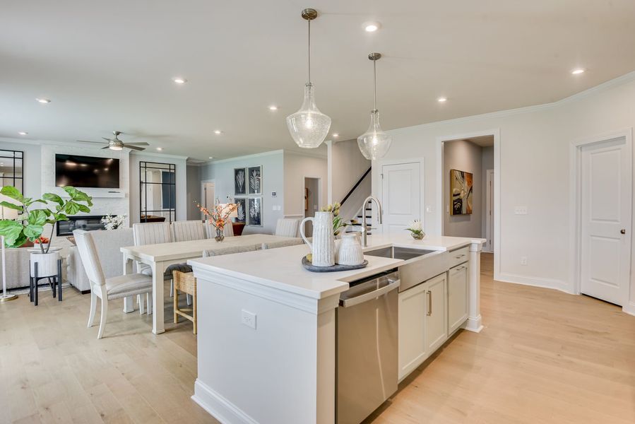 Kitchen, Dining Area, Family Room Kitchen, Dining Area, Family Room