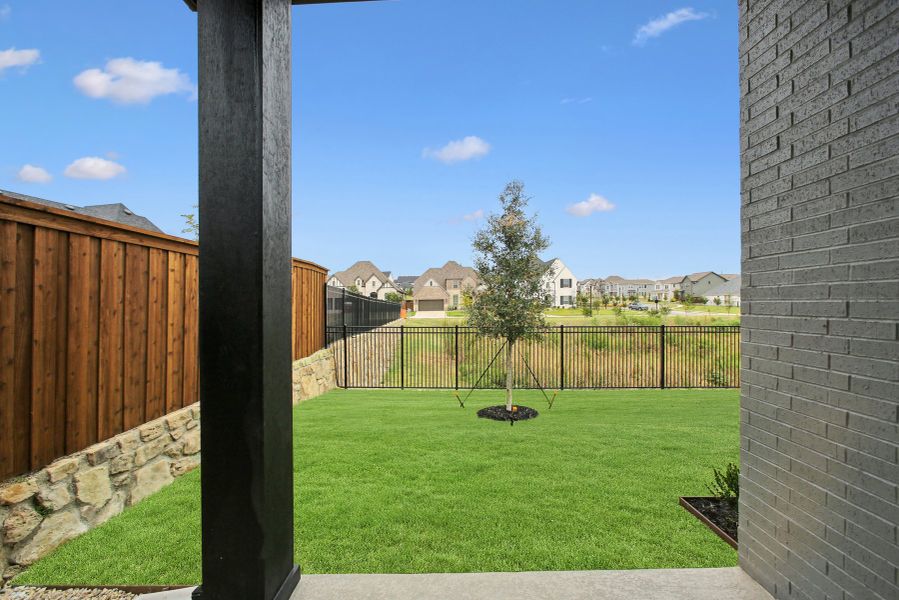 Representative exterior details of a home built from the The Jasmine by David Weekley Homes in Goodland – Classic Series, Grand Prairie (Image 3). Representative exterior details of a home built from the The Jasmine by David Weekley Homes in Goodland – Classic Series, Grand Prairie (Image 3).