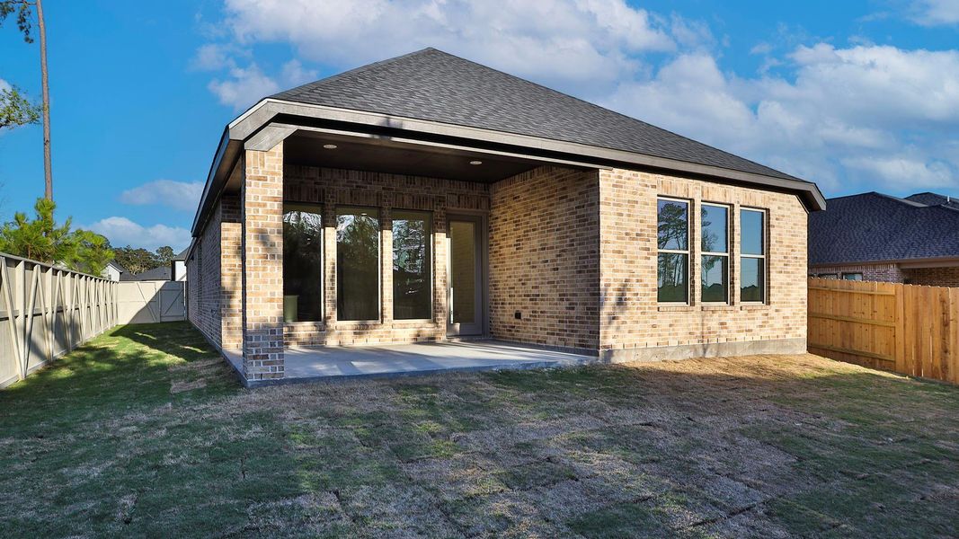 Exterior details and patio area of a home in Audubon, Magnolia (Image 3). Exterior details and patio area of a home in Audubon, Magnolia (Image 3).