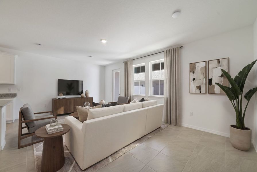 Furnished interior view inside a new home in Aulin Square, Oviedo (Image 15).