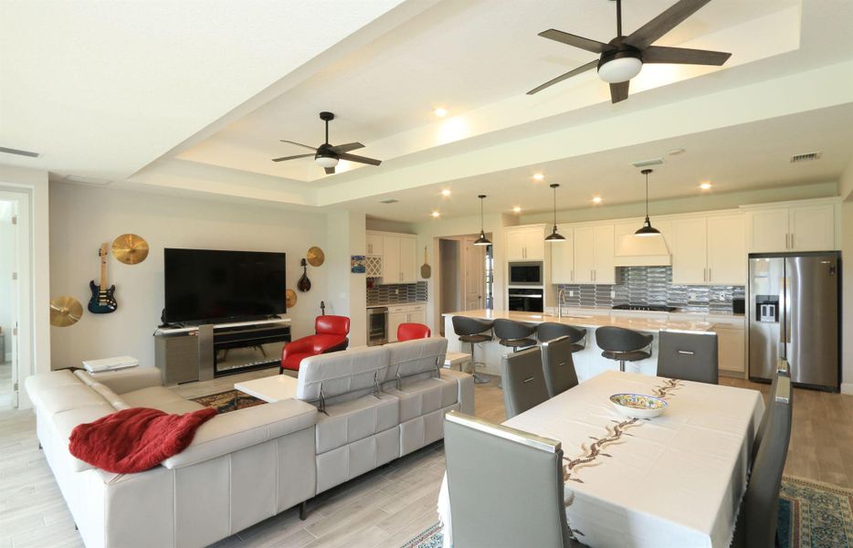 Furnished interior view inside a new home in Del Webb Tradition, Port St. Lucie (Image 17).