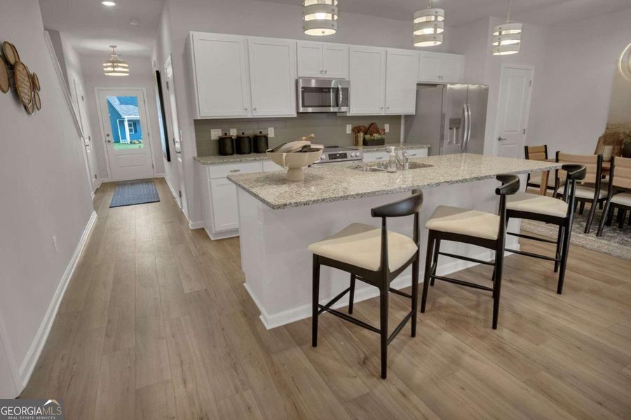 Furnished interior view inside a new home in Stonebridge North, Macon (Image 26).