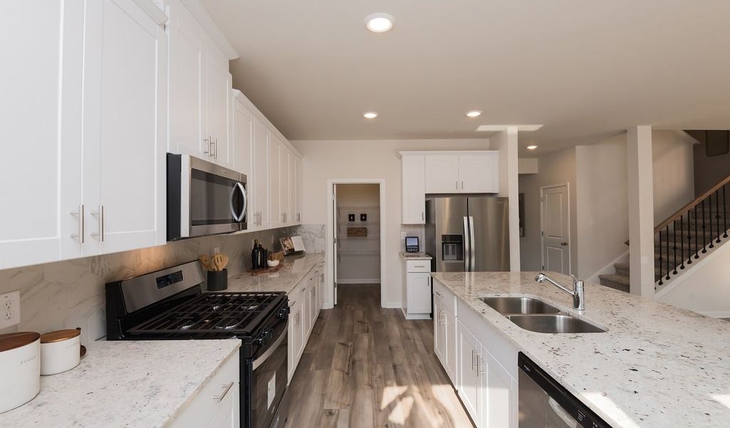 Skip takeout and cook dinner in the well-appointed kitchen.