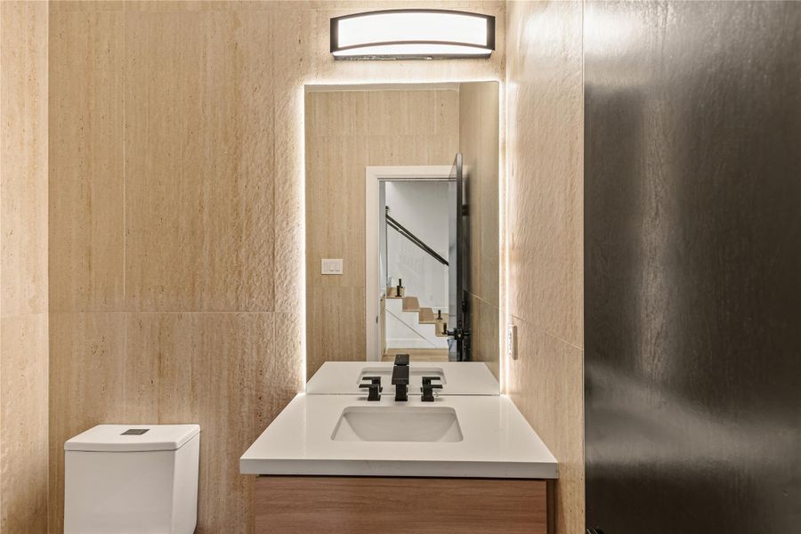 Close-up of interior finishes inside a home in , Houston (Image 10).