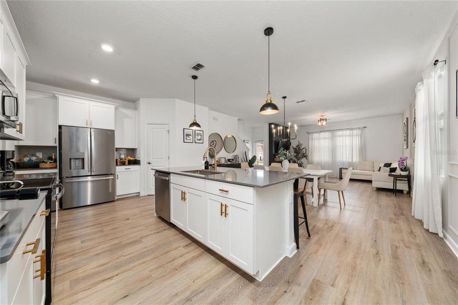 Furnished interior view inside a new home in Bridgewalk, St. Cloud (Image 27). Furnished interior view inside a new home in Bridgewalk, St. Cloud (Image 27).