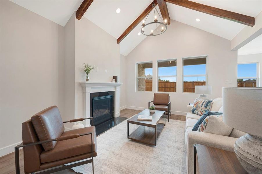 Furnished interior view inside a new home in Heritage Ranch, Sherman (Image 8). Furnished interior view inside a new home in Heritage Ranch, Sherman (Image 8).