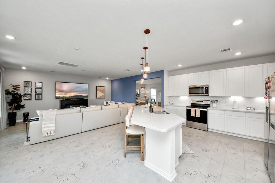 Furnished interior view inside a new home in , Cypress (Image 31).