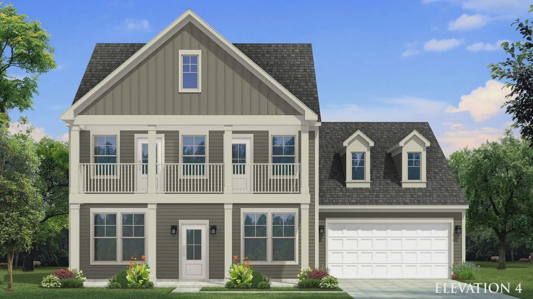 Representative exterior photo of a completed home built from the Norris by DRB Homes in McBride, Indian Trail, NC (Image 21).