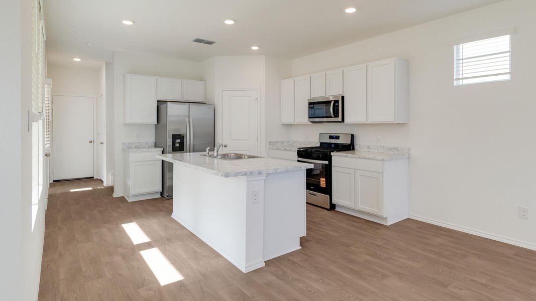 Furnished interior view inside a new home in Valverde, Bastrop (Image 6).