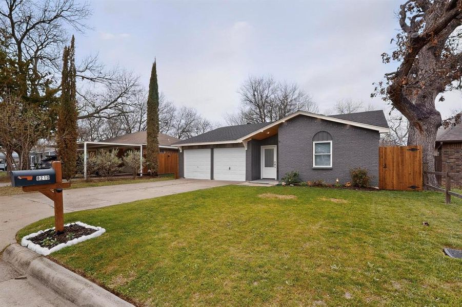 Exterior details and patio area of a home in , White Settlement (Image 26).
