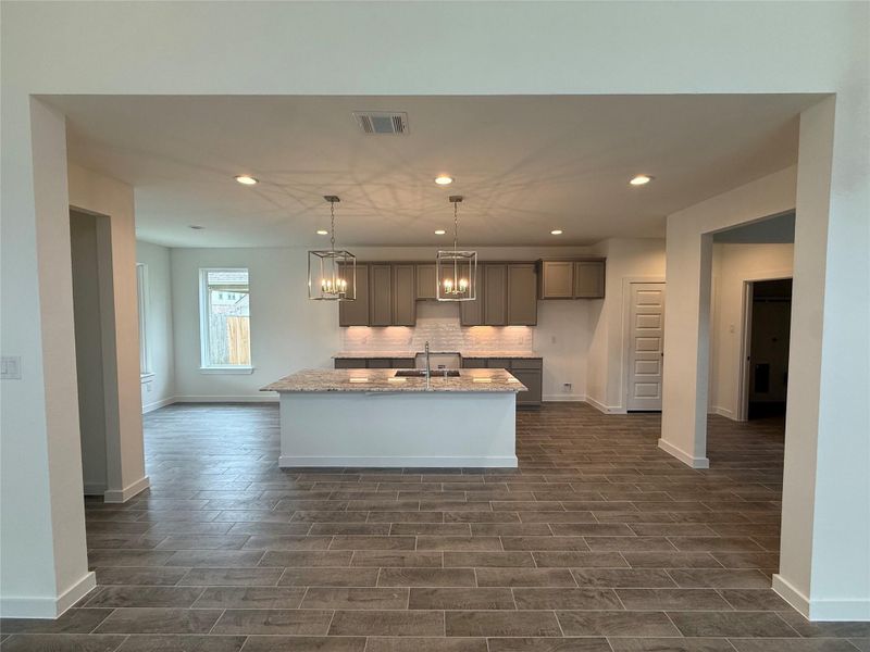 Furnished interior view inside a new home in Huntington Place, Rosharon (Image 3).