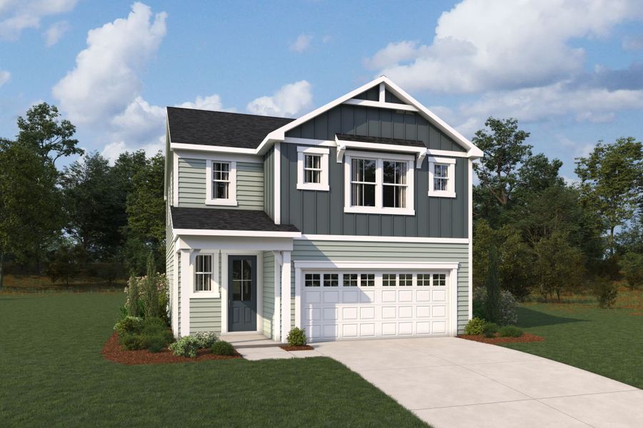 Representative exterior photo of a completed home built from the Hammock by Mattamy Homes in Cardinal Landing, Coats, NC (Image 11).