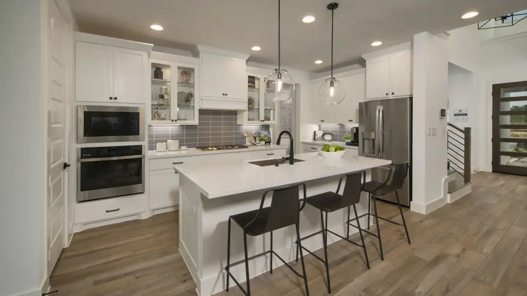 Furnished interior view inside a new home in Grand Central Park, Conroe (Image 13).