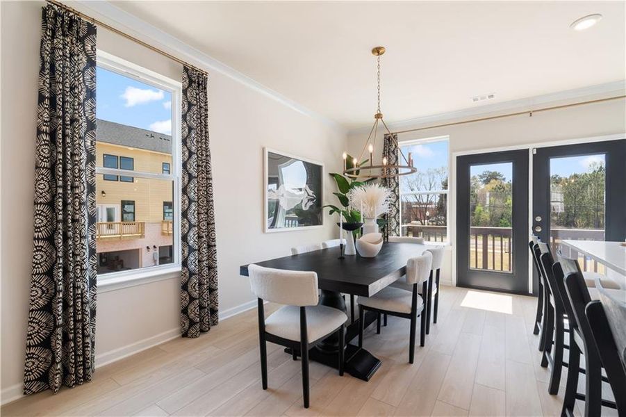 Furnished interior view inside a new home in Silverock, McDonough (Image 18).