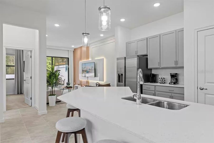 Furnished interior view inside a new home in , Orlando (Image 11).
