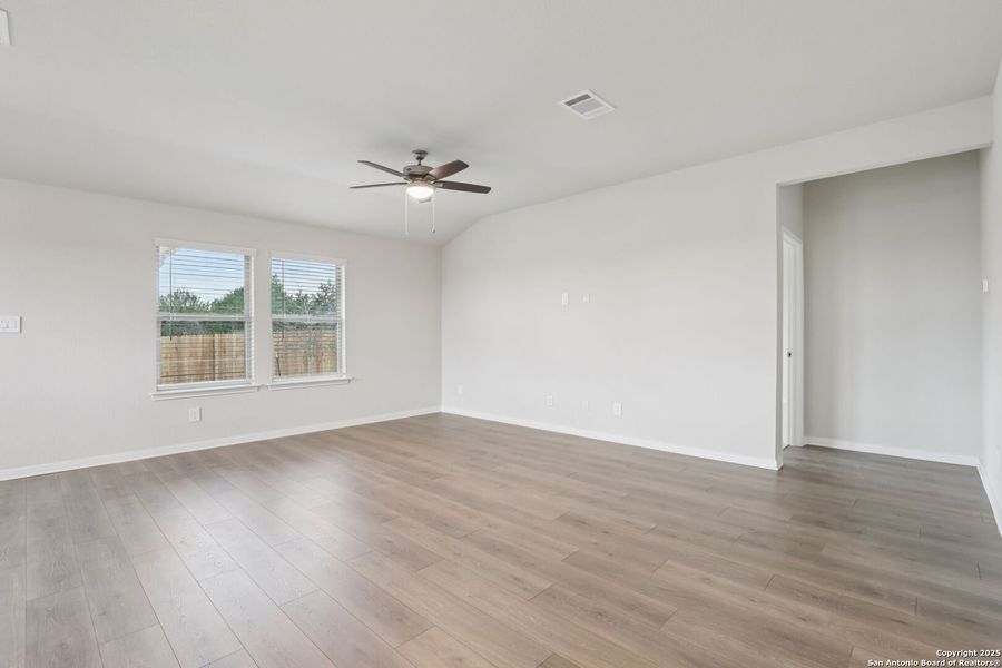 Spacious, unfurnished interior of a new home in Legendary Trails - Classic Series, Cibolo (Image 45).