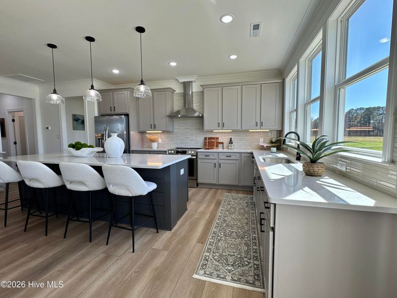 Furnished interior view inside a new home in Dixon Grove, Grimesland (Image 7).