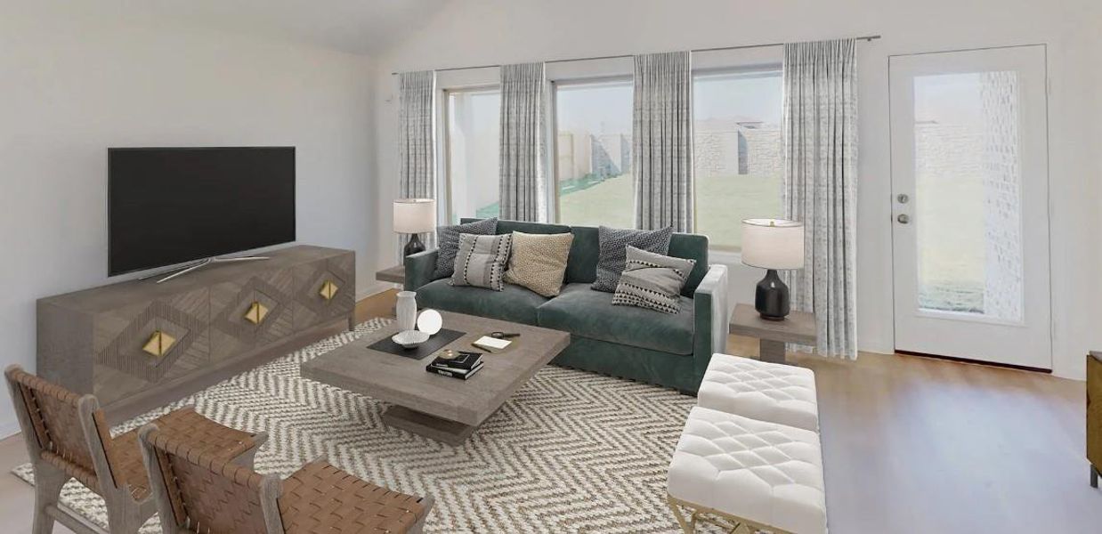 Furnished interior view inside a new home in The Grand Prairie: Bristol Highlands Section, Hockley (Image 7).