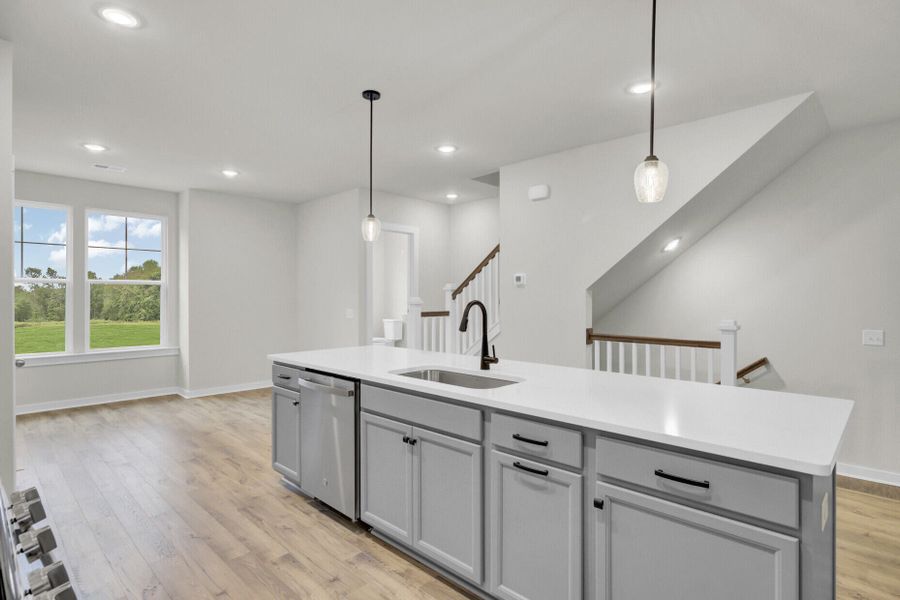 Furnished interior view inside a new home in Indigo Grove Townhomes, Johns Island (Image 12).