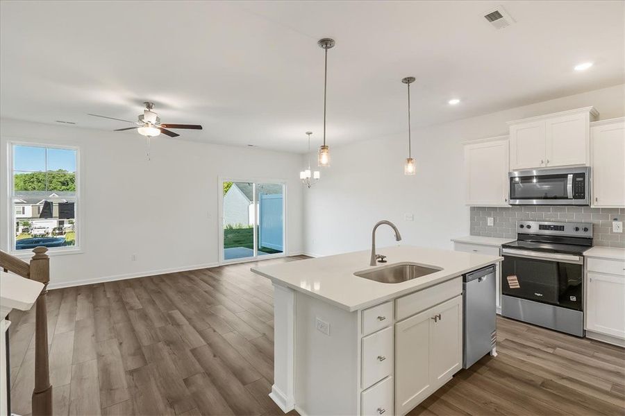 Furnished interior view inside a new home in Meece Townhomes, Easley (Image 3).