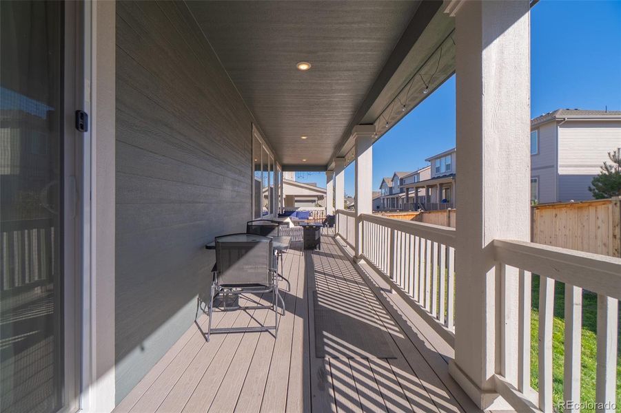 Exterior details and patio area of a home in , Parker (Image 20).