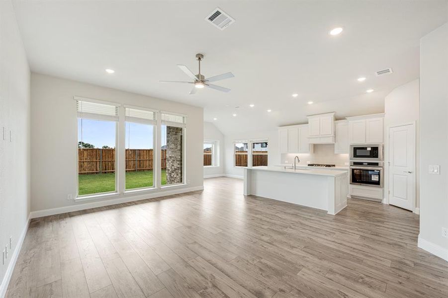 Furnished interior view inside a new home in ArrowBrooke Classic 50, Aubrey (Image 10).