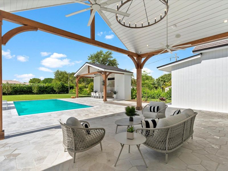 Furnished interior view inside a new home in , Miami (Image 46).