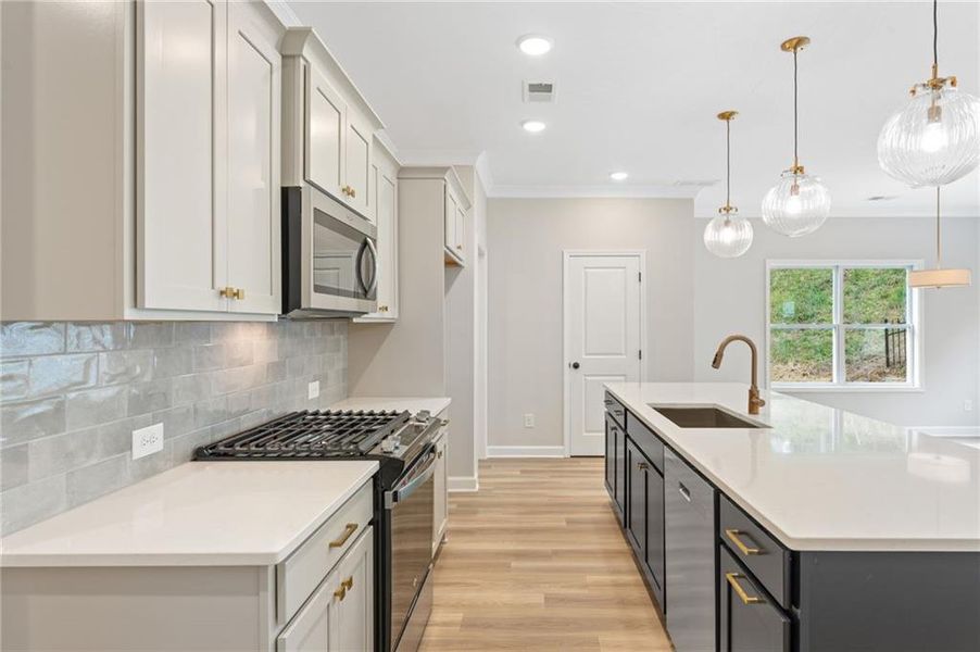 Furnished interior view inside a new home in River Walk Place, Lawrenceville (Image 11).