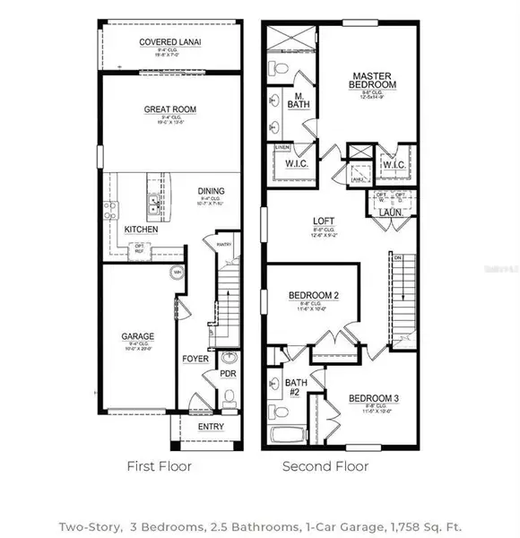 2D floor plan layout of this home in , Kissimmee, FL (Image 4).